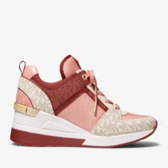 Michael Kors: Georgie Mixed-Media Trainer - Picture 2 of 4